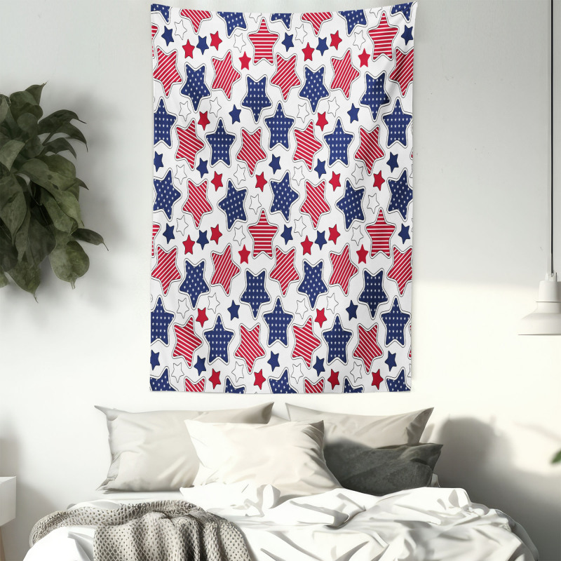 Star with Flags Tapestry