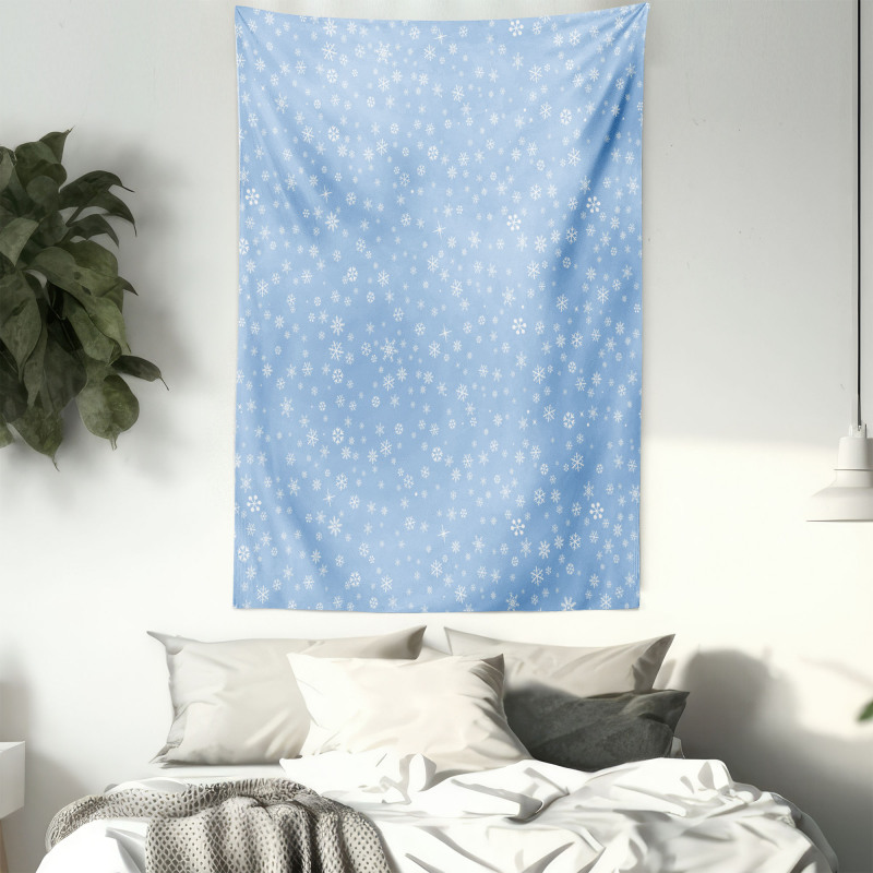 Snowflakes Falling Tapestry