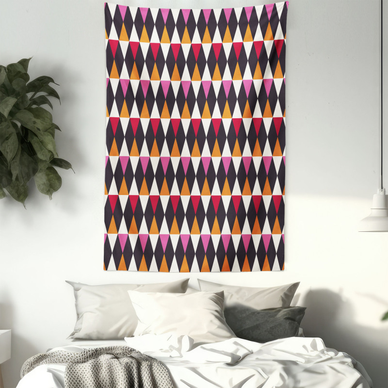 Rhombus Vintage Shape Tapestry