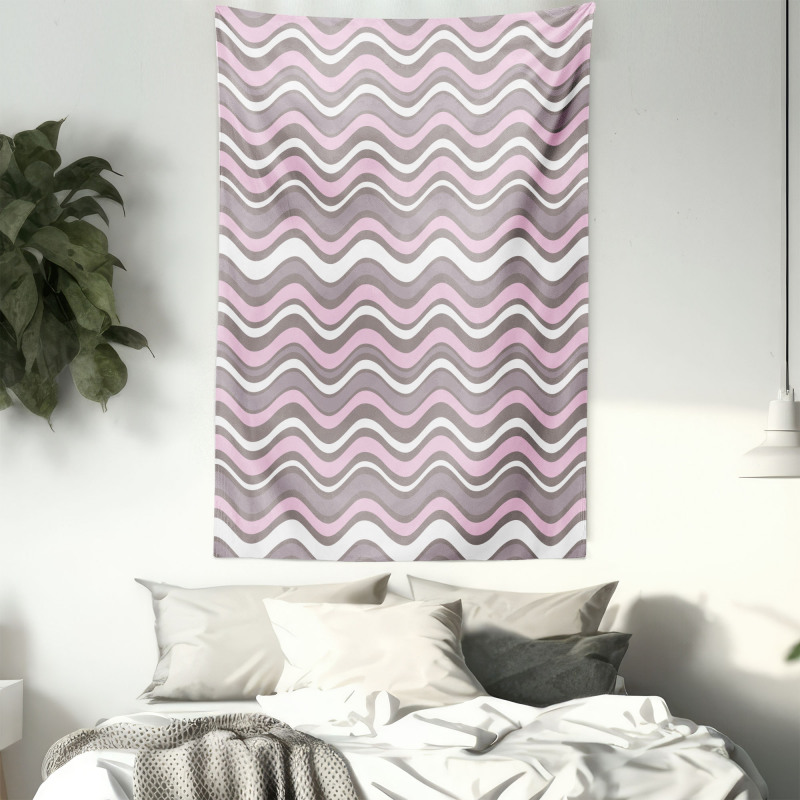 Wavy Stripes Nautical Tapestry