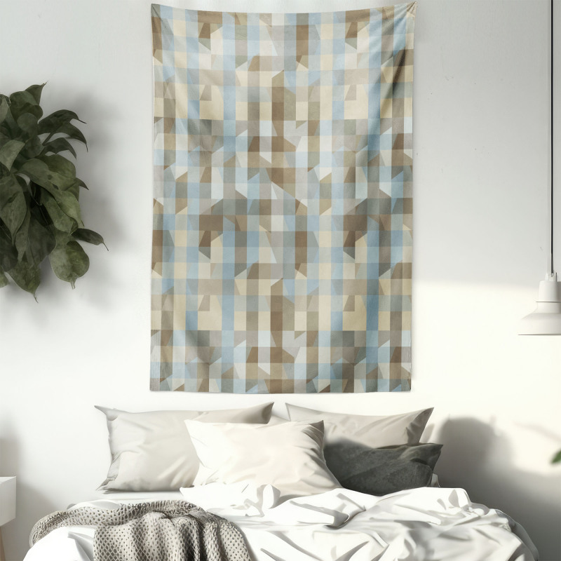 Soft Vertical Line Design Tapestry