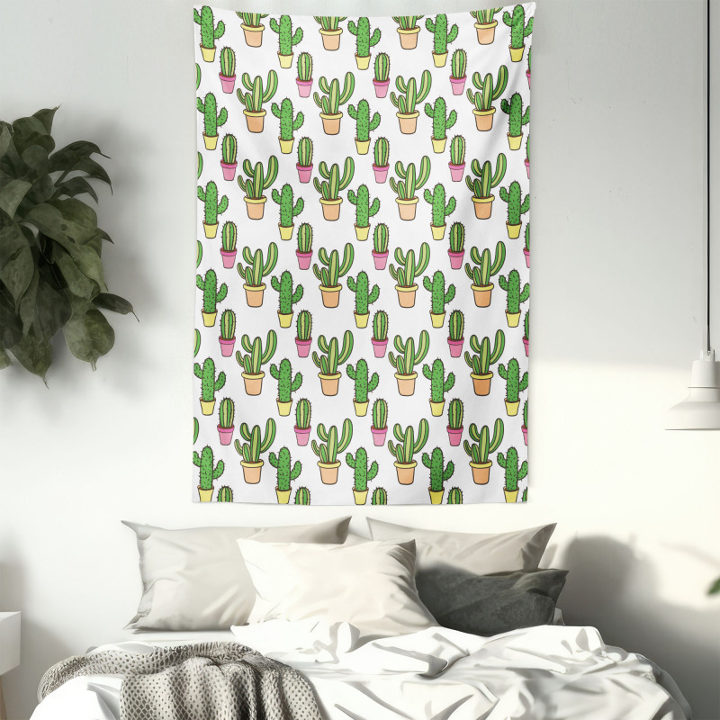 Cartoon Flowers Tapestry