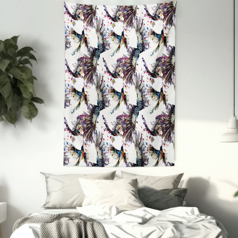 Lilly with Birds Tapestry