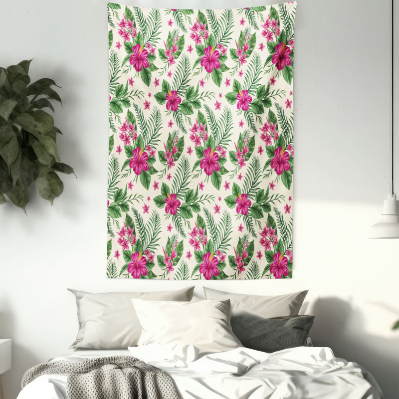 Plumeria Hibiscus Tapestry