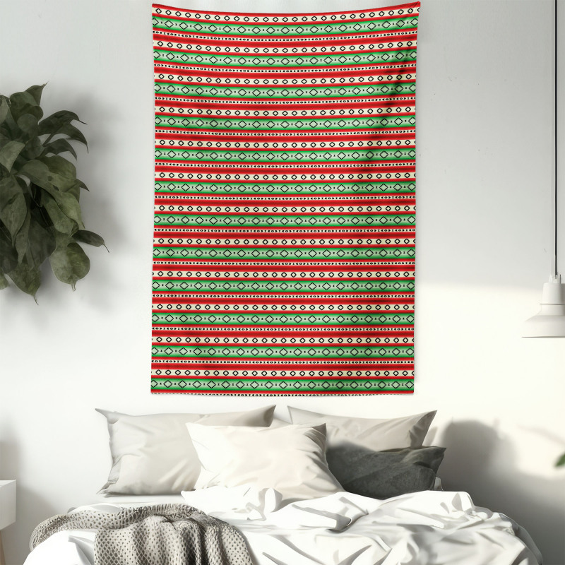Mexican Blanket Pattern Tapestry