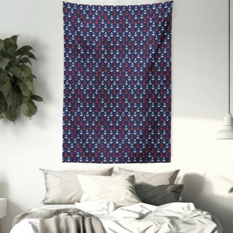 Abstract Sea Grunge Worn Tapestry