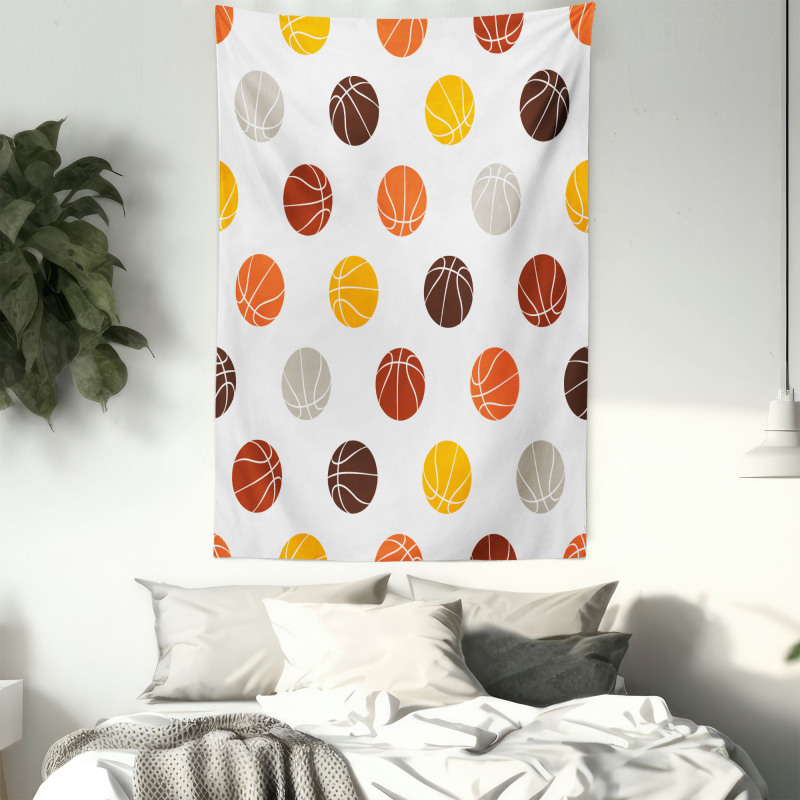 Earthen Toned Balls Tapestry