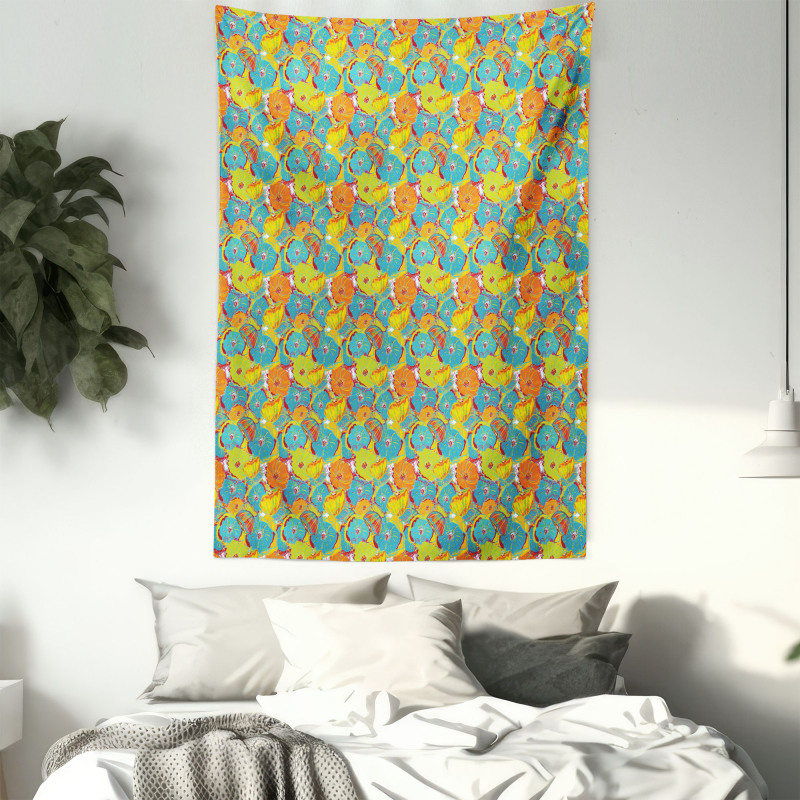 Ornamental Floral Pattern Tapestry