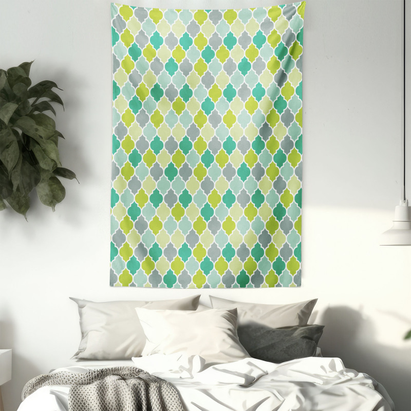 Vibrant Trellis Quatrefoil Tapestry