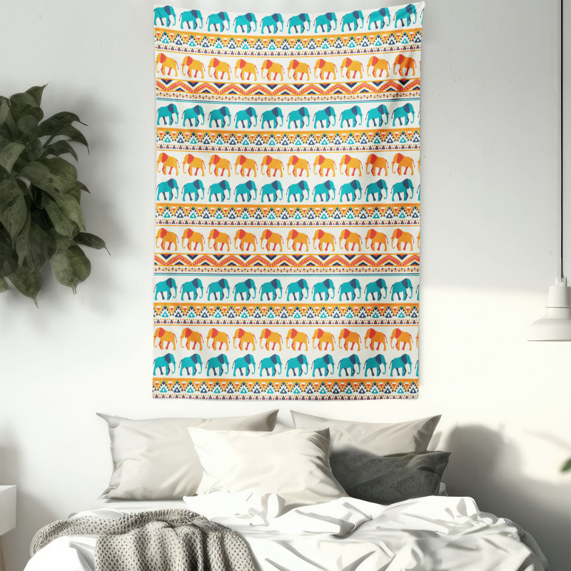 Exotic Geometric Art Tapestry