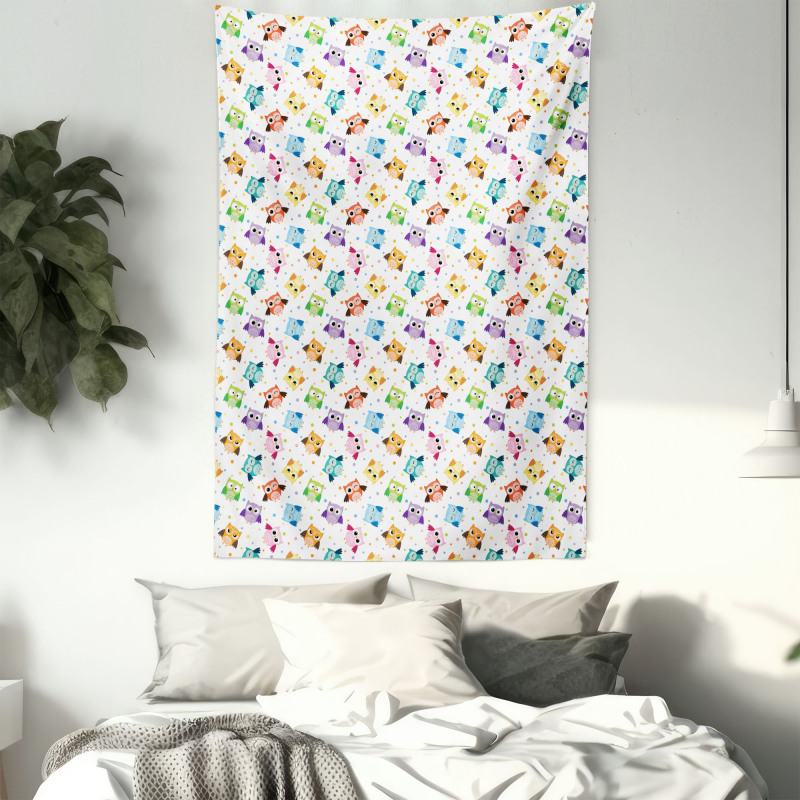 Characters and Dots Tapestry