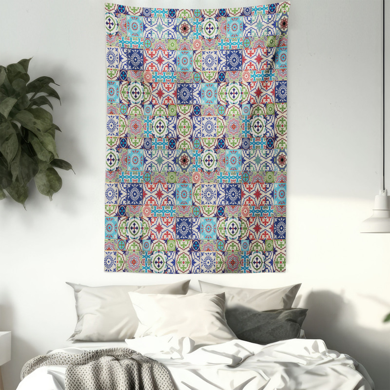 Complex Floral Design Tapestry