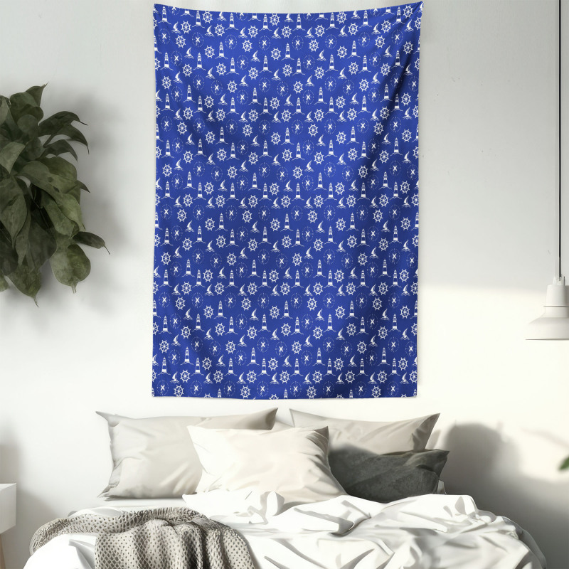 Maritime Silhouettes Tapestry