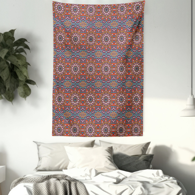 Nature Inspired Retro Tapestry