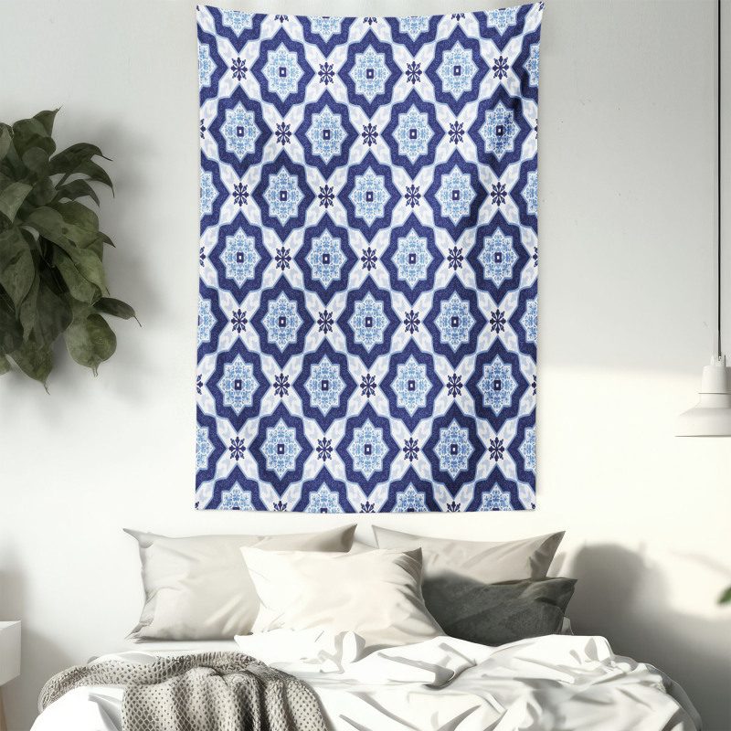 Portuguese Azulejo Pattern Tapestry