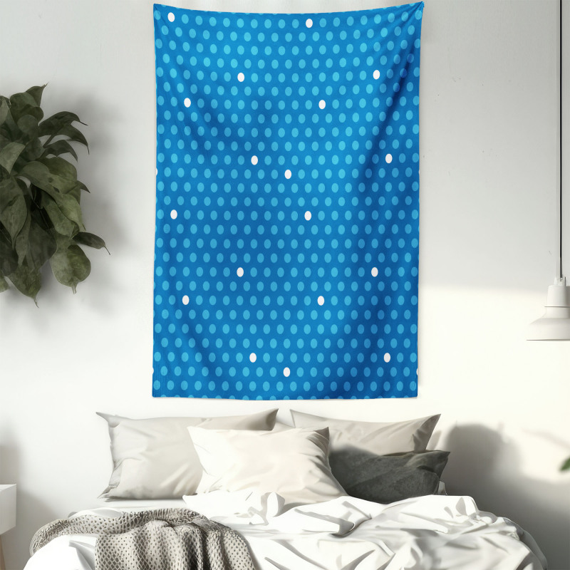 Bold Polka Dots Retro Kids Tapestry