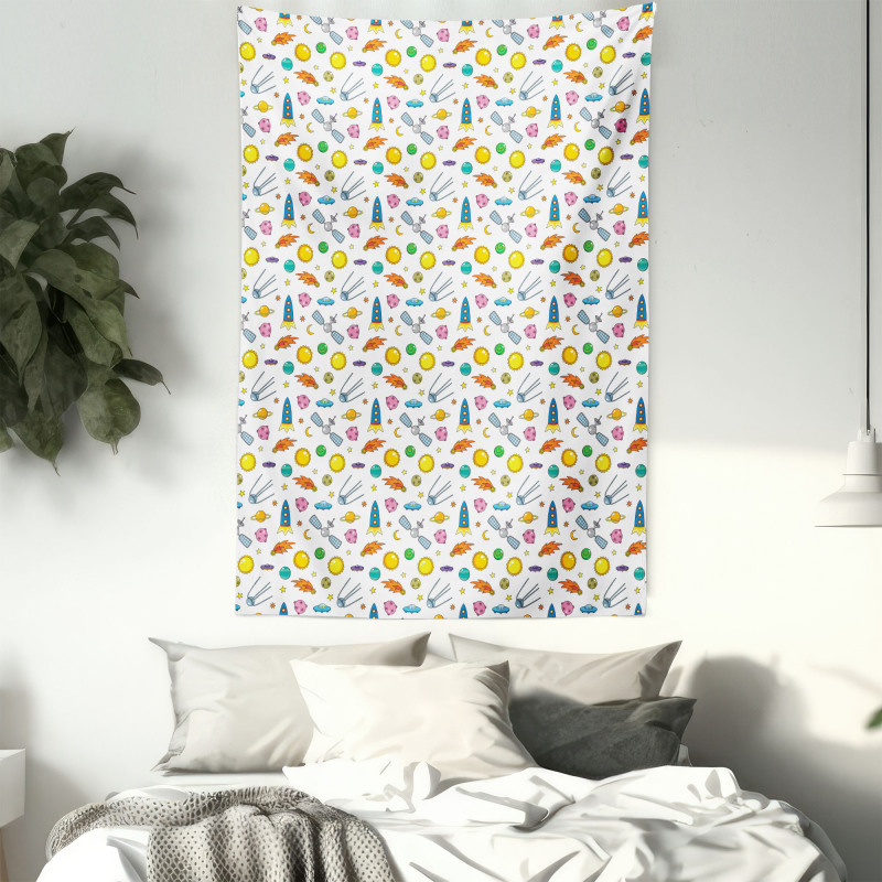 Cartoon Shooting Star Tapestry