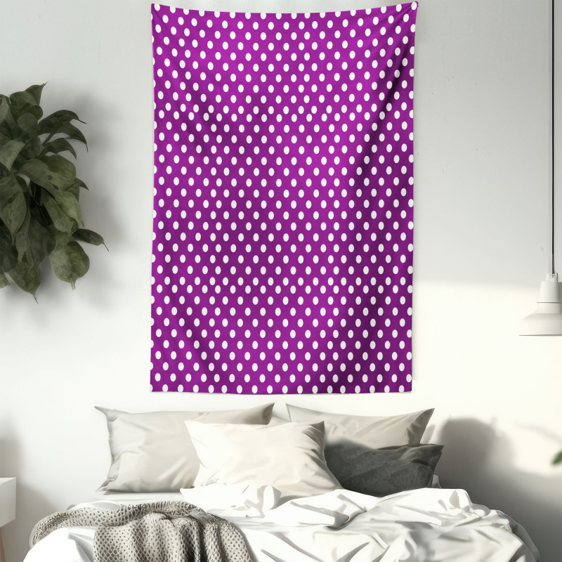 Old Fashioned Vivid Dots Tapestry