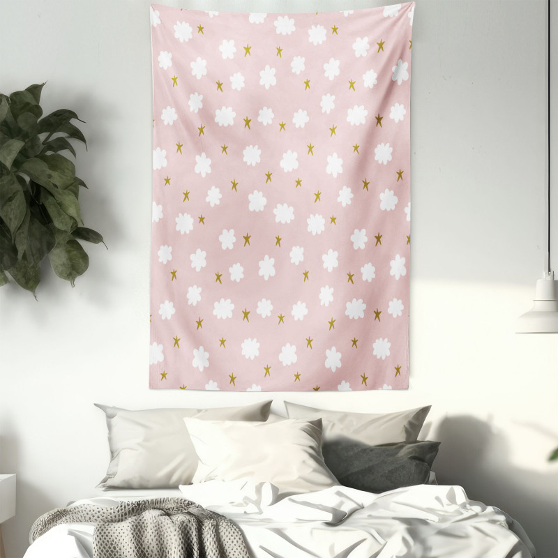 Stars and Clouds Pattern Tapestry