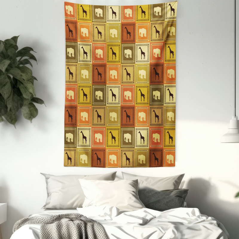 Savanna Animal Frames Tapestry