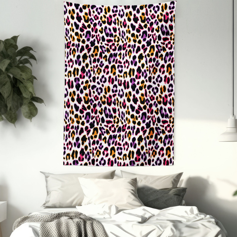 Safari Leopard Animal Motif Tapestry