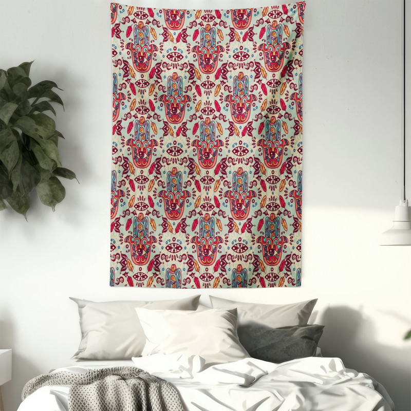 Colorful Motifs Tapestry