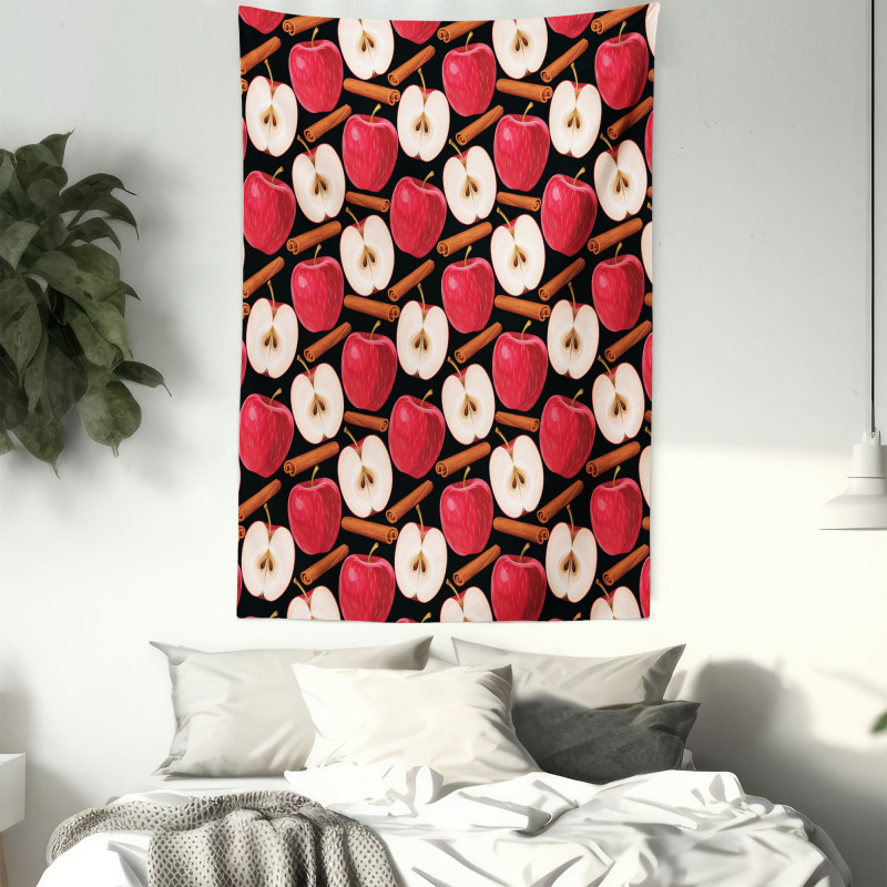 Cinnamon Sticks Fruits Tapestry