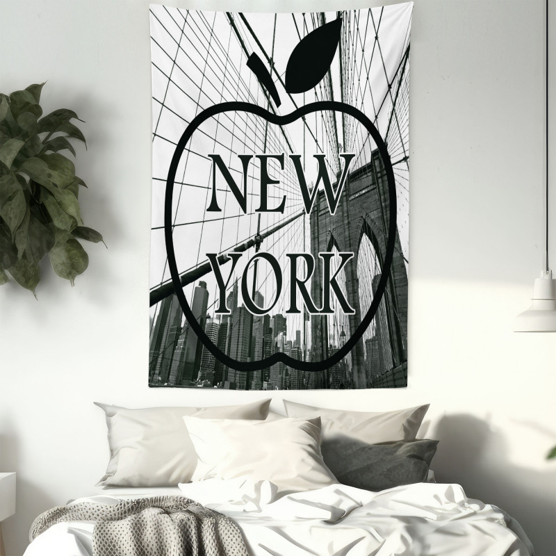 Cityscape Big Apple Motif Tapestry