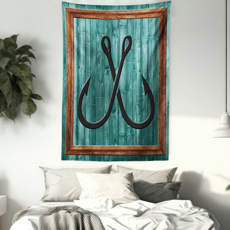 Fishing Lures Anchor Tapestry