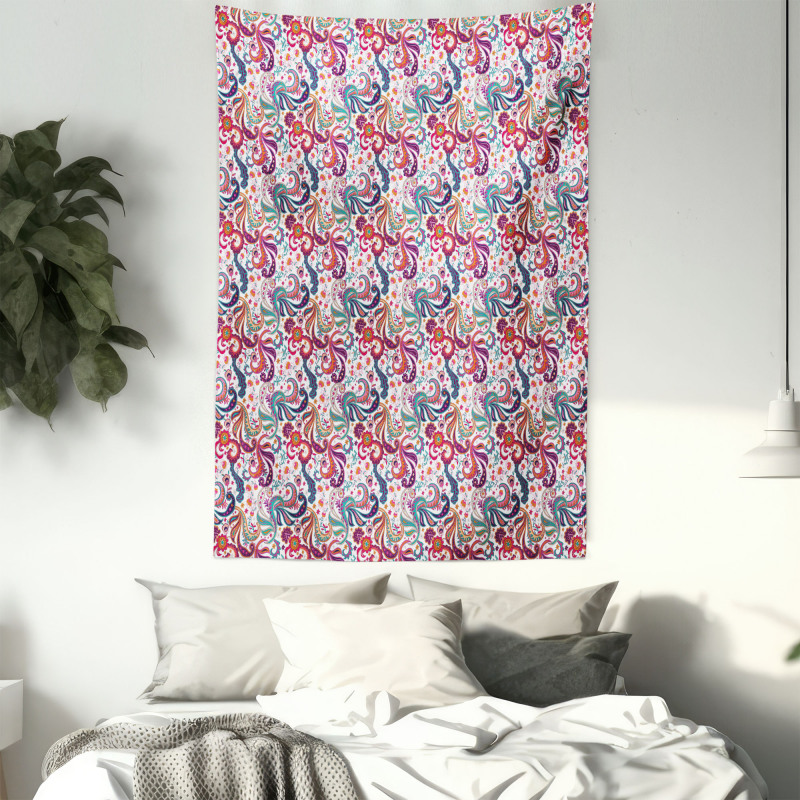 Colorful Floral Tapestry