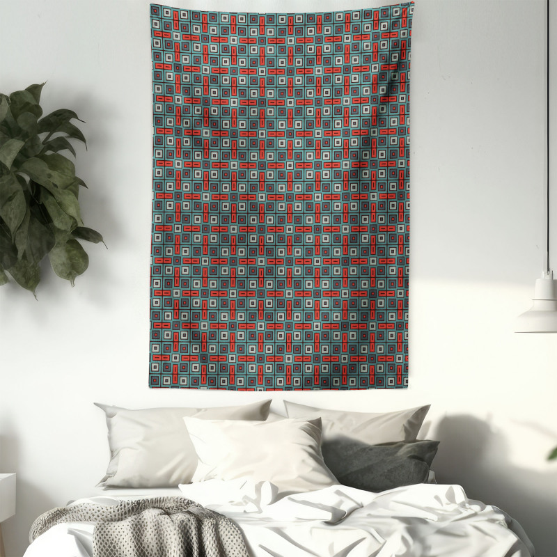 Retro Mosaic Tapestry