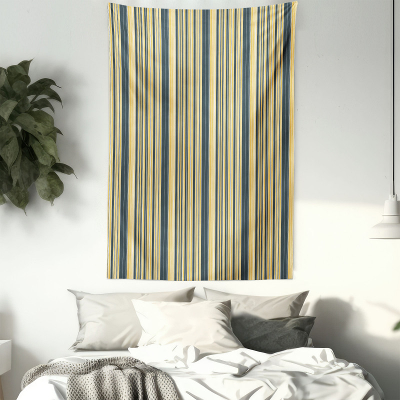 Retro Vertical Lines Tapestry