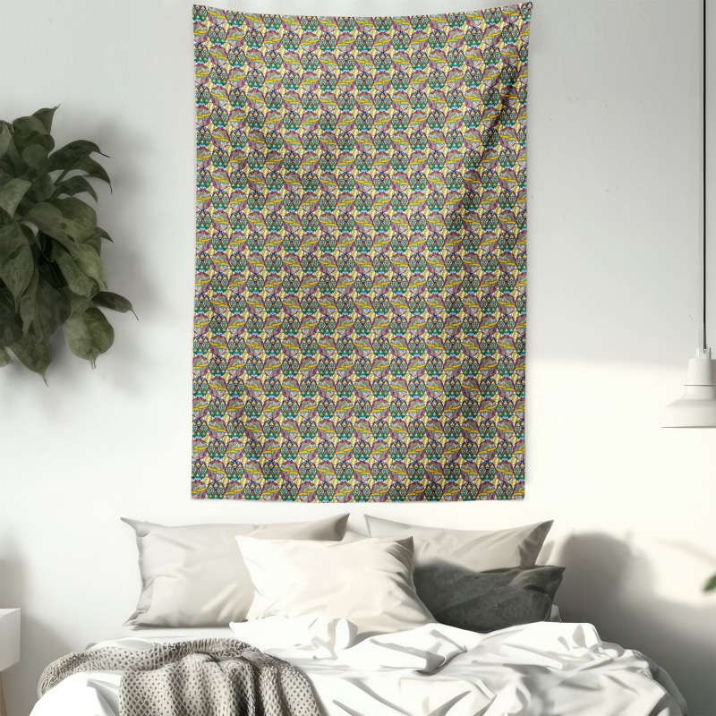 Boho Mandala Patchwork Tapestry