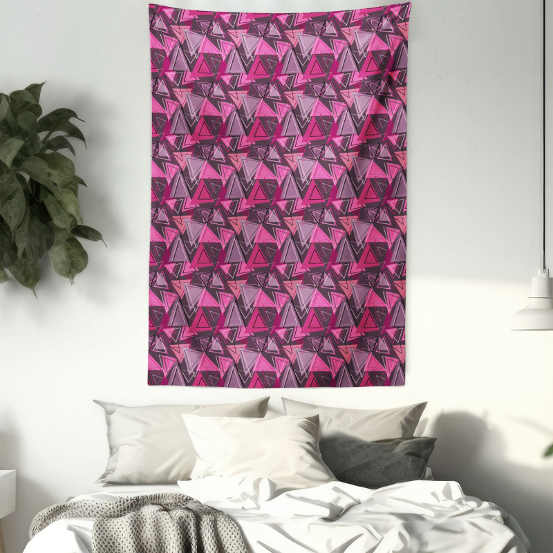 Abstract Triangle Art Tapestry