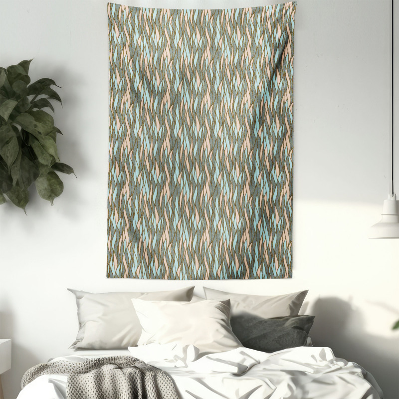 Pastel Vertical Wave Tapestry