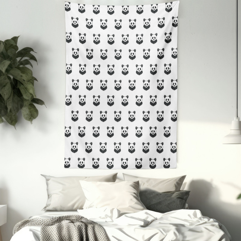 Panda Bear Portraits Tapestry