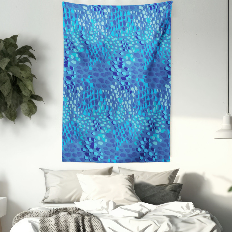 Abstract Fish Skin Scales Tapestry