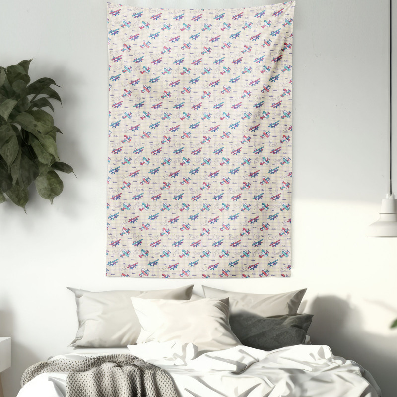 Retro Doodles Tapestry