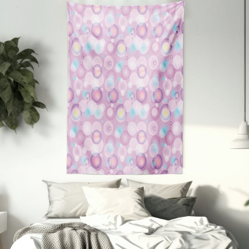 Vibrant Color Bubbles Tapestry