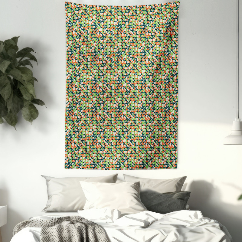 Silhouette Motif Abstract Tapestry