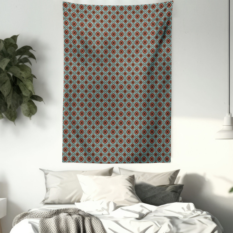 Classic Flower Motifs Tapestry