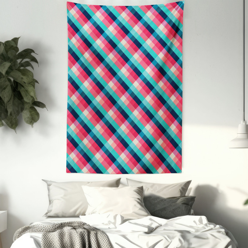 Diagonal Grid Rhombuses Tapestry