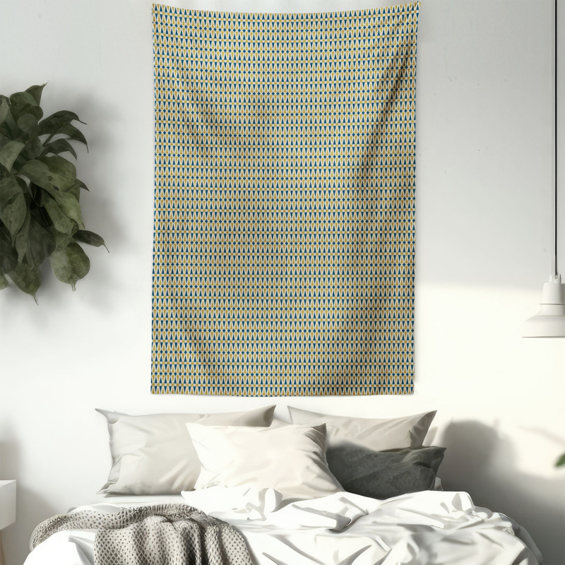 Rhombus and Hearts Tapestry