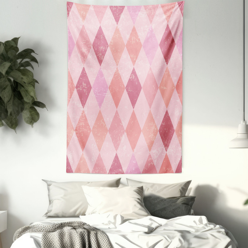 Harlequin Diamond Pattern Tapestry