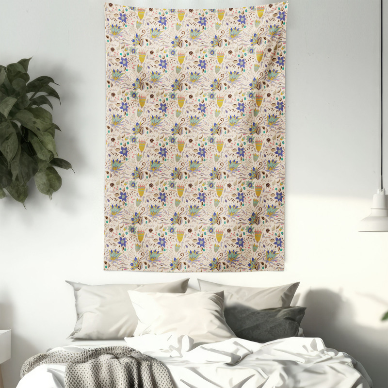 Abstract Garden Art Tapestry