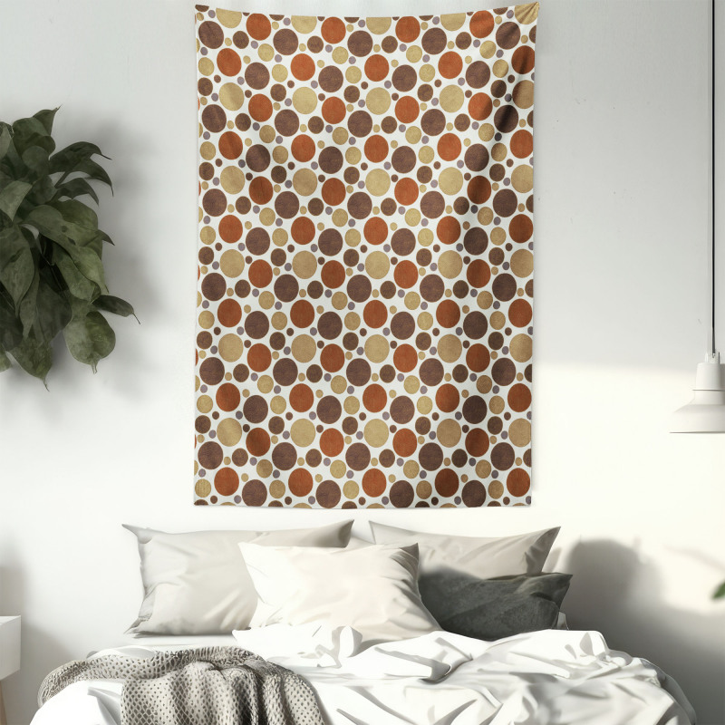 Circles with Curvy Line Tapestry