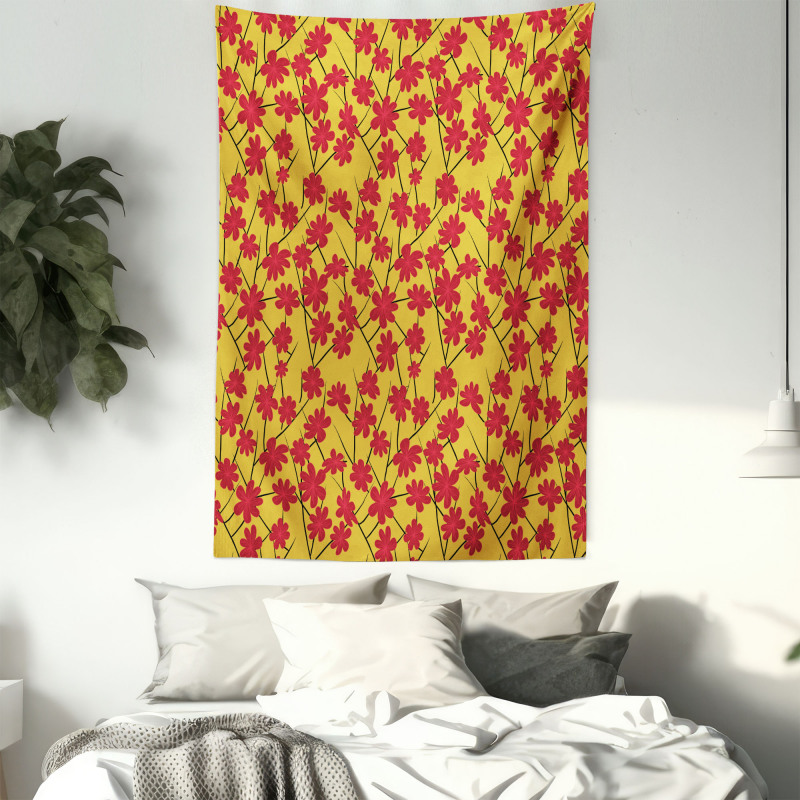 Japanese Blossom Sakura Tapestry