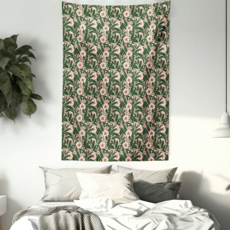 Pinkish Anemone Plant Tapestry