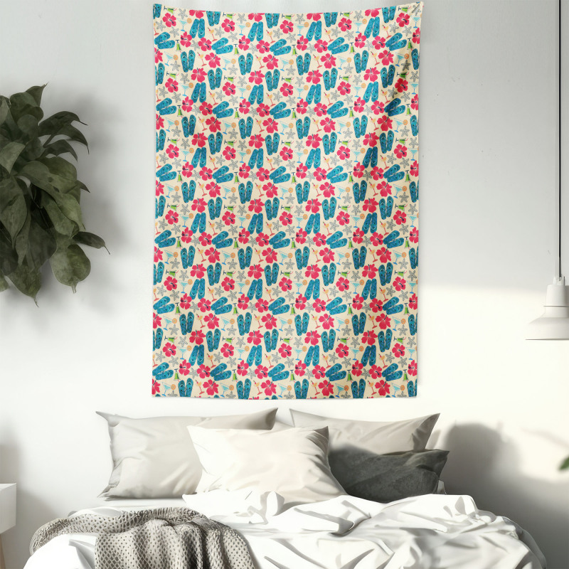 Exotic Hibiscus Tapestry