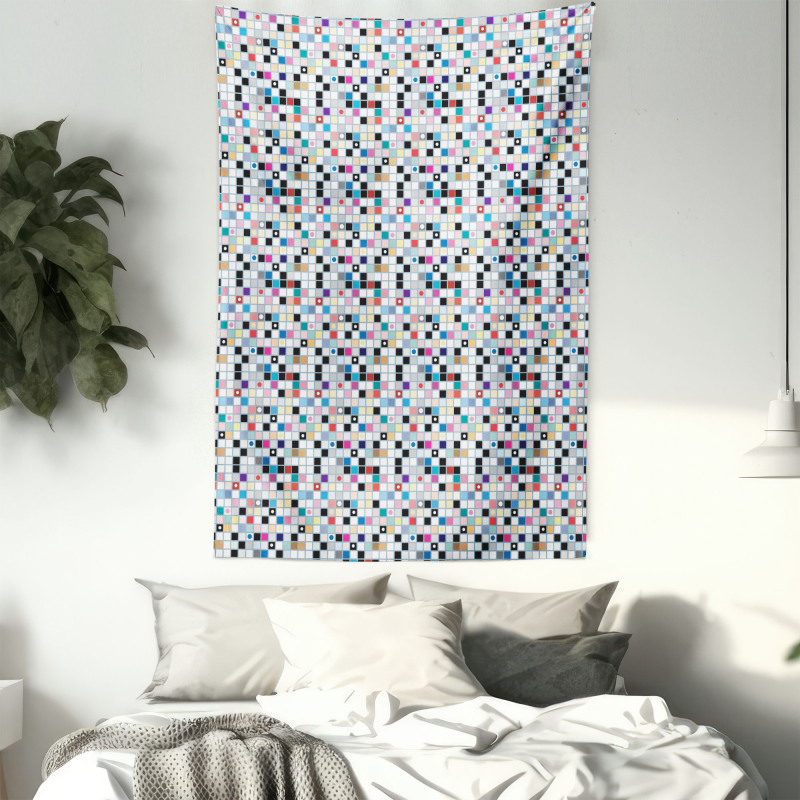 Colorful Shapes Pattern Tapestry